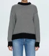 Pistola Jadine Cotton Mock Neck Sweater In Multi
