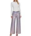 Pistola Jadyn Tinsel Wide Leg Pants In Pink In Multi