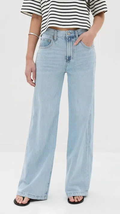 Pistola Jadyn Low Rise Palazzo Jeans In Chateau In Multi