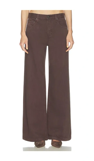 Pistola Jadyn Low Slung Palazzo Jeans In Brown