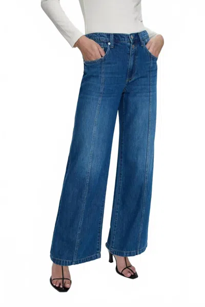 Pistola Jadyn Low Slung Palazzo Jeans In Celebration In Blue