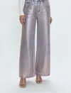 Pistola Jadyn Tinsel Wide Leg Pants In Pink In Multi