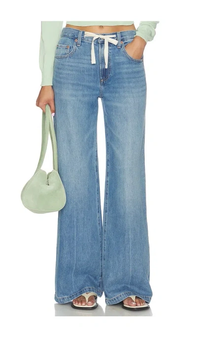 Pistola Jadyn Low Slung Palazzo Jeans With Drawcord In Brown