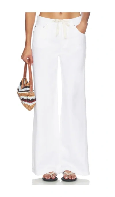 Pistola Jadyn Low Slung Palazzo Jeans With Drawcord In White