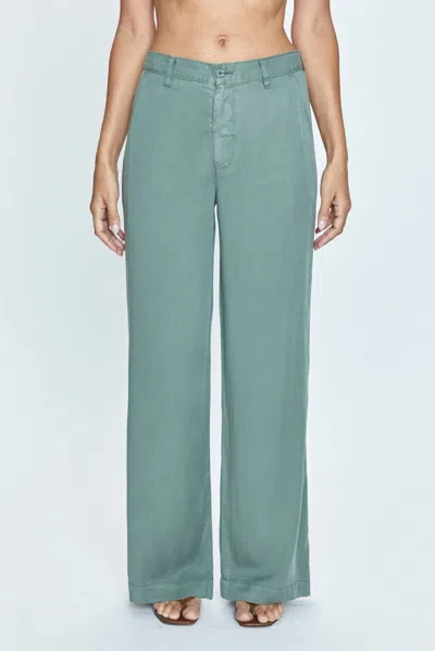 Pistola Jadyn Low Slung Palazzo Pant In Olivine In Green