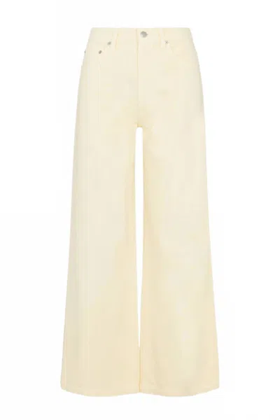 Pistola Jadyn Low Slung Palazzo Wide Leg Pants In Lemonade In Yellow