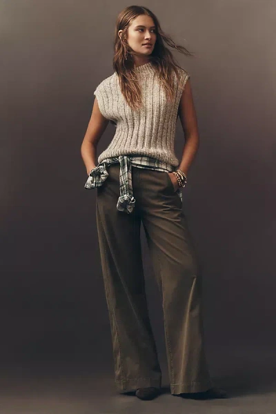 PISTOLA JADYN SEAMED LOW-SLUNG PALAZZO PANTS