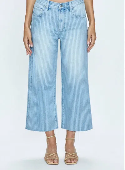 Pistola Jadyn Stripe Denim Jeans In Canopy Stripe In Blue