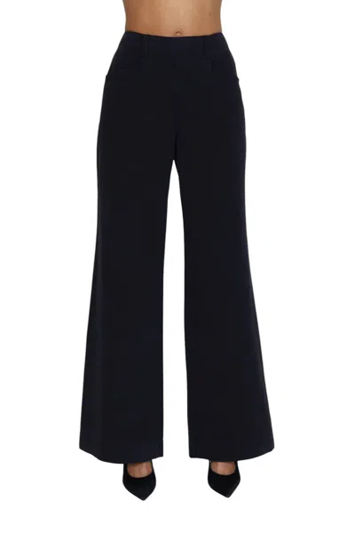 Pistola Jasmine High Rise Wide Leg Trouser In Black