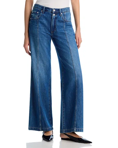 Pistola Jaydn High Rise Low Slung Palazzo Jeans In Celebration