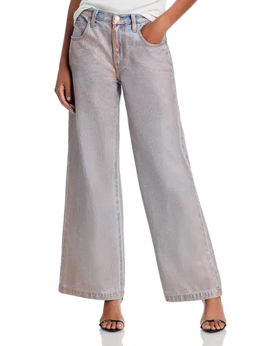 Pistola Jaydn High Rise Wide Leg Jeans In Tinsel