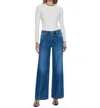 Pistola Jadyn Double Button Low Slung Palazzo Jeans In Celebration In Blue