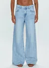 Pistola Dalia High Waist Wide Leg Jeans In Multi