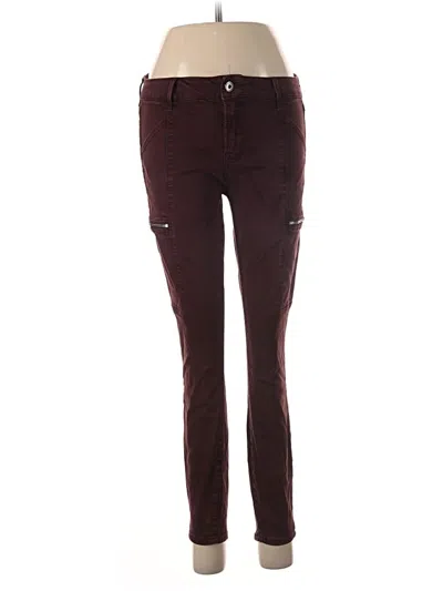 Pre-owned Pistola Jeggings In Burgundy
