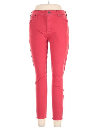 Pre-owned Pistola Jeggings In Red
