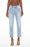 Pistola Jessie Ripped Mid Rise Relaxed Straight Leg Jeans In Getty