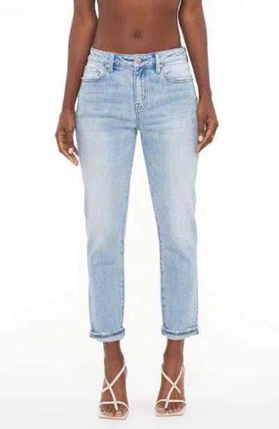 Pistola Jessie Ripped Mid Rise Relaxed Straight Leg Jeans In Getty