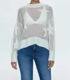 Pistola Joslyn Sheer Sweater In Ivory Star In White
