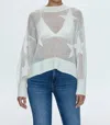 Pistola Joslyn Sheer Sweater In Ivory Star In Multi