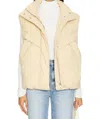 Pistola Joss Puffed Vest In Warm Sand