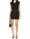 Pistola Julia Raw Hem Denim Minidress In Multi
