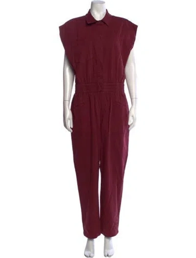 Pre-owned Pistola Jumpsuit In Burgundy