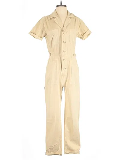 Pre-owned Pistola Jumpsuit In Tan