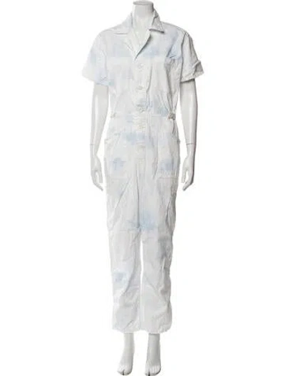 Pre-owned Pistola Jumpsuit In White