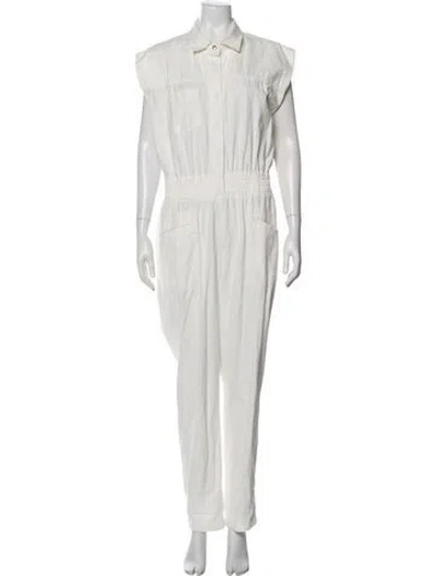 Pre-owned Pistola Jumpsuit In White