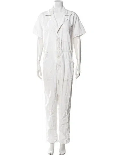 Pre-owned Pistola Jumpsuit In White