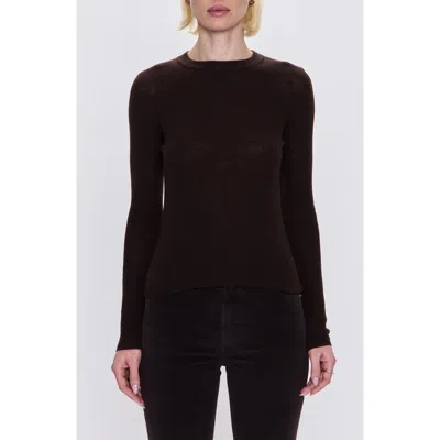 PISTOLA PISTOLA JUNO RIB LONG SLEEVE MERINO WOOL BLEND TOP