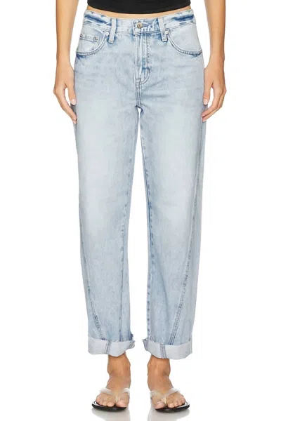 Pistola Kacey Mid Rise Cuffed Boyfriend Jeans In Berkeley In Blue