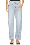 Pistola Kacey Mid Rise Cuffed Straight Jeans In Berkeley In Blue