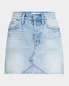 Pistola Kat Denim Mini Skirt In Academia