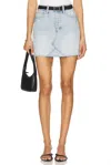 Pistola Kat High Rise Skirt In Academia In Blue