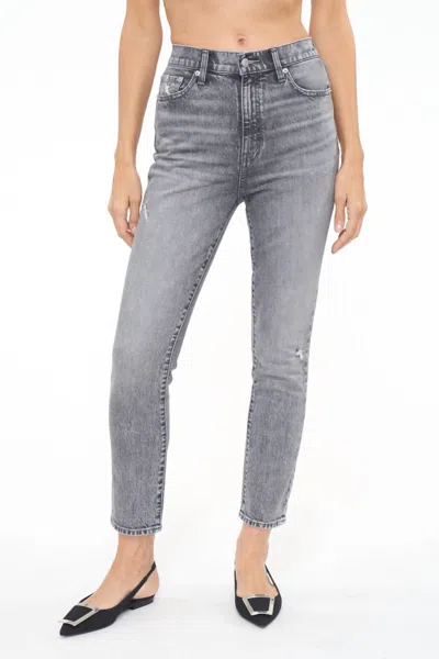 Pistola Kate High Rise Slim Straight Jean In Whittier Wash In Grey