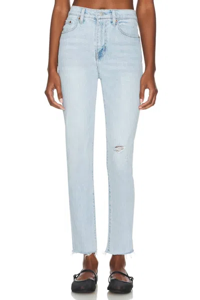 Pistola Kate High Rise Vintage Slim Jean In Monaco Distressed In Blue