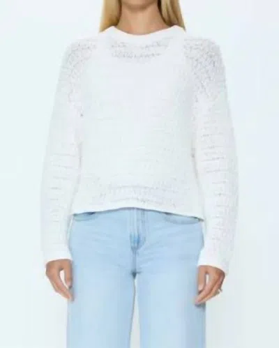 Pistola Katya Relaxed Crew Neck Sweater In Le Blanc In White