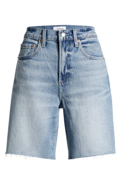 Pistola Kaylee Cutoff Bermuda Denim Shorts In Boulder