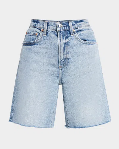 PISTOLA KAYLEE FRAYED DENIM SHORTS