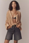 Pistola Kaylee High-rise Denim Bermuda Shorts