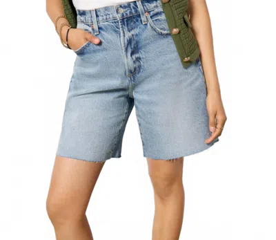 Pistola Kaylee High Rise Loose Straight Shorts In After Hours In Multi