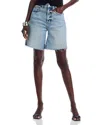 Pistola Kaylee High Rise Pinched Loose Denim Shorts In Altitude Vintage