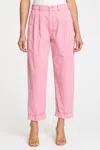Pistola Kellin Pleated Trouser In Flamingo Pink In Pink