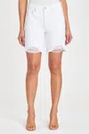 Pistola Kelly Distressed Denim Shorts In Snow Storm