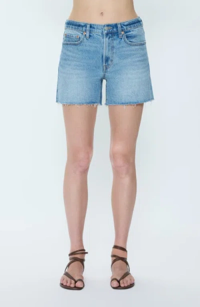 Pistola Kennedy Cutoff Denim Shorts In Blue