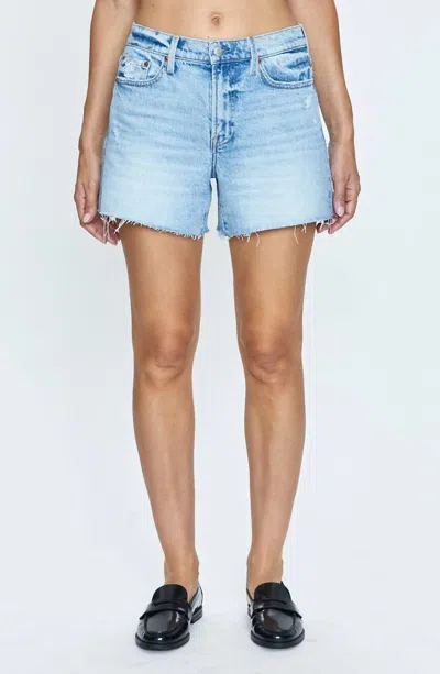 PISTOLA KENNEDY MID RISE CUT OFF DENIM SHORTS IN NORMANDY VINTAGE