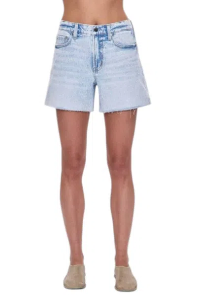 Pistola Kennedy Mid Rise Cut Off Short In Reef In Blue