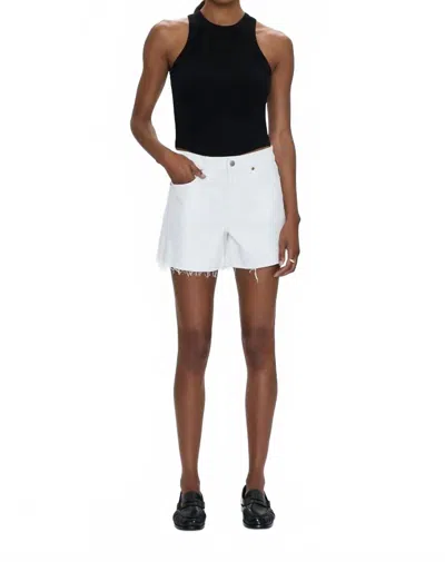 PISTOLA KENNEDY RELAXED CUT OFF SHORT IN WHITE