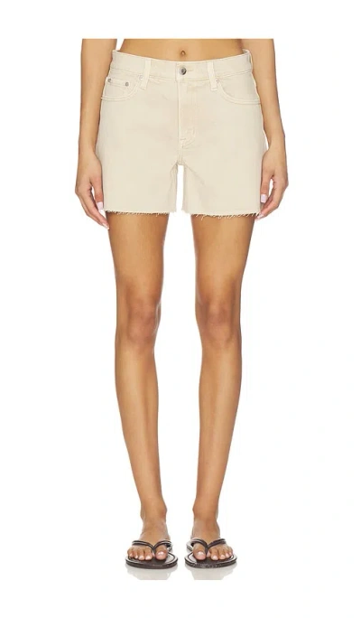 Pistola Kennedy Relaxed Mid Rise Cut Off Short In Neutral